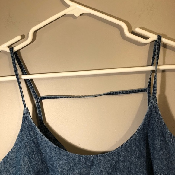 Hidden Jeans Sleeveless Blouse: Blue Tops - Size Small - Picture 8 of 9